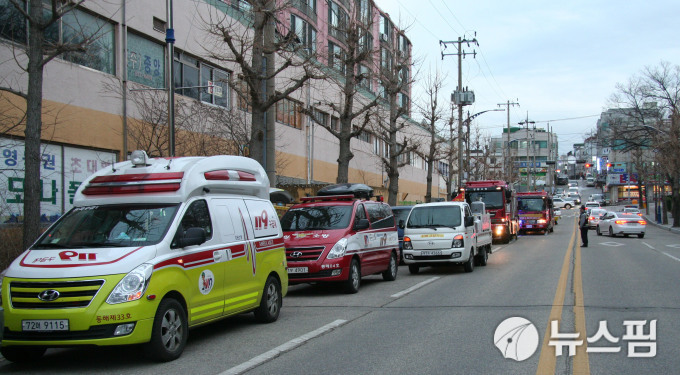 동해소방서, 가스누출 현장 긴급 출동