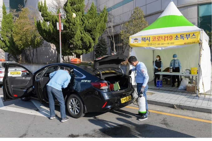 순천시, 택시와 시내버스 방역활동 더욱 강화