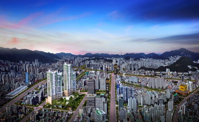 삼정 아파트 투시도