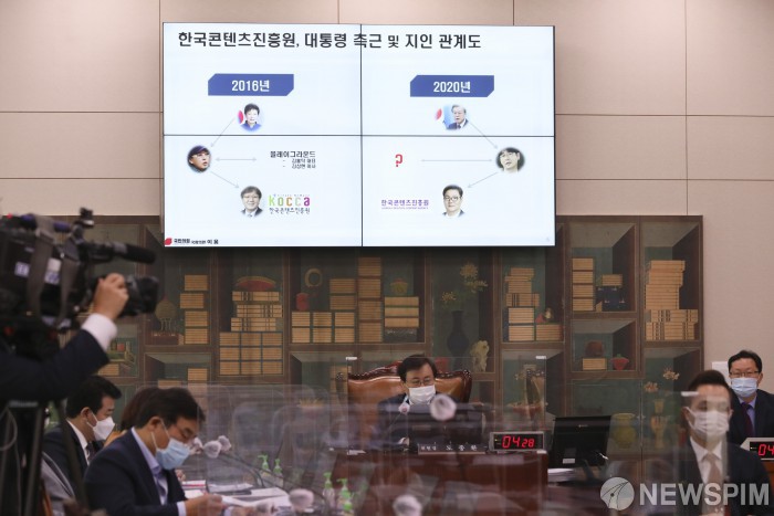 김영준 원장에게 질의하는 이용 의원