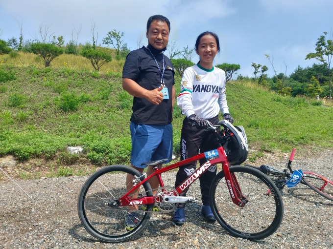 양양중학교 홍하랑, BMX 최연소 국가대표 선발