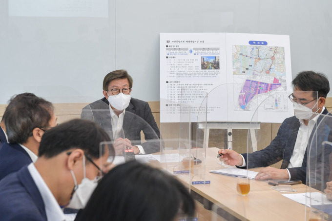 박형준 부산시장 다대뉴드림플랜 청사진 제시