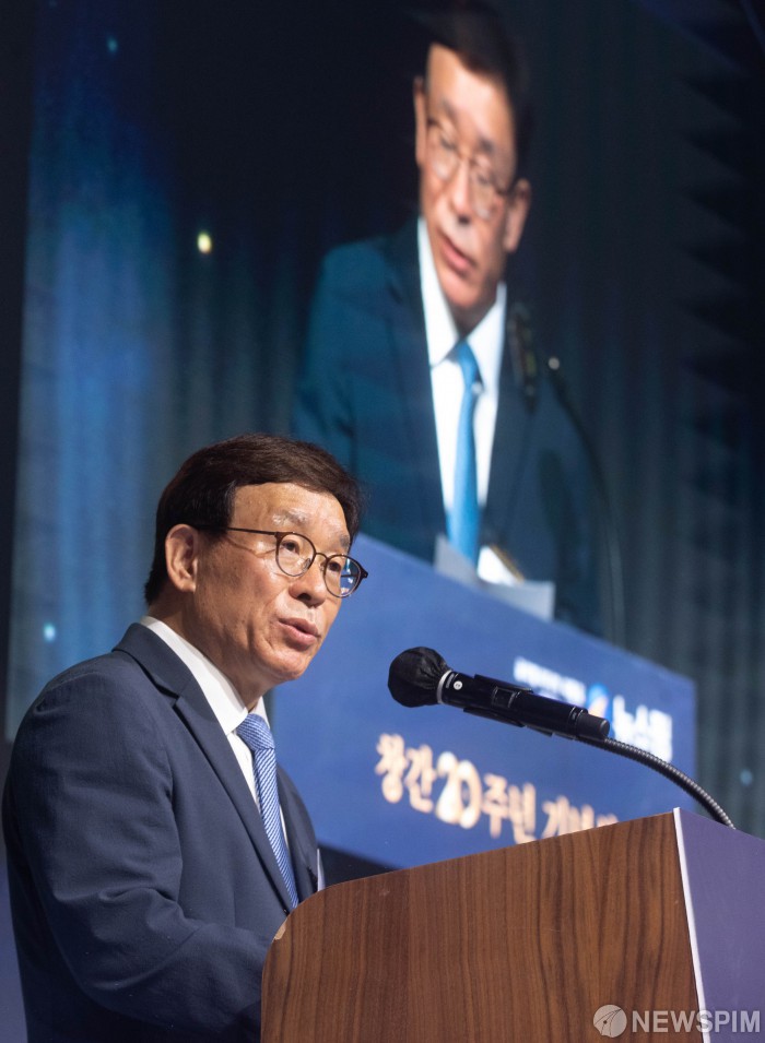 환영사하는 민병복 뉴스핌 대표이사