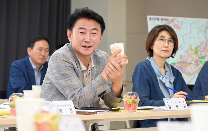 의정부시, 송산권역 시장 티타임 열고 현안 청취