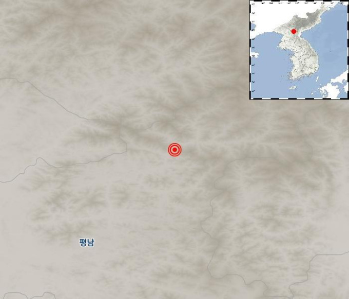 기상청 북한 평안남도 덕천 북동쪽서 규모 2.9 지진