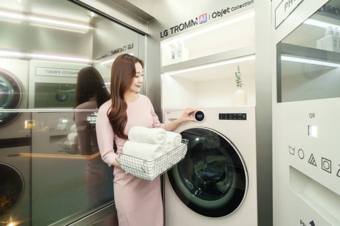 LG전자, 금성전파사 트롬하우스 AI 세탁·건조 체험존 업그레이드