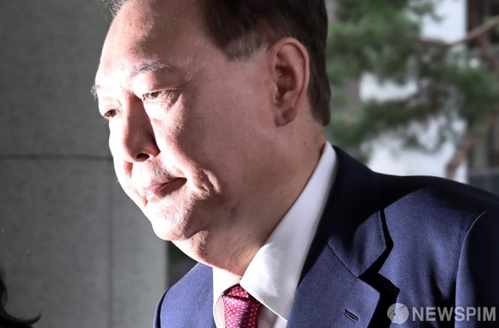 윤석열 내란특검 2차출석 ...외환혐의 조사