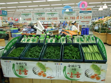 GS리테일 갓 수확한 채소 팝니다