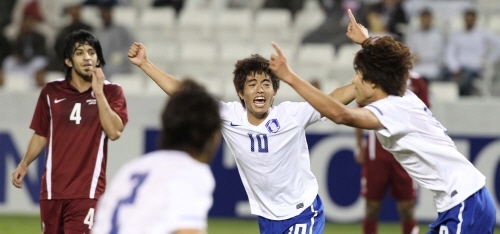 한국 올림픽축구, 카타르와 1-1 무승부...조 선두 유지