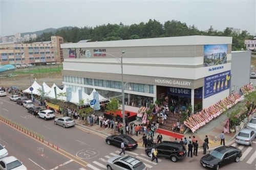 목포 옥암지구 코아루 천년가 견본주택 인산인해