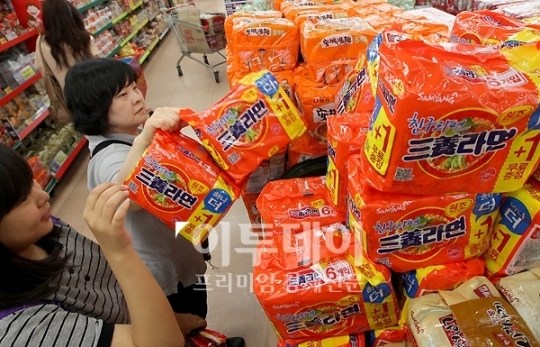 [포토]삼양식품 라면가격 인상, 라면도 비싸져