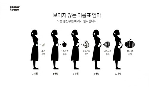 “임산부가 서서 가면 아기는 매달려 갑니다” 젖병거부 없는 코모토모, 임산부 배려 캠페인 진행
