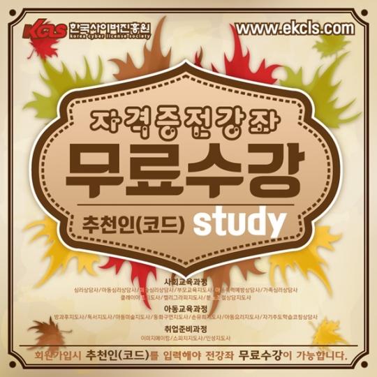 한국사이버진흥원 민간 자격증 무료수강 이벤트, 방과후지도사, 아동 미술 심리상담사 등 19강좌