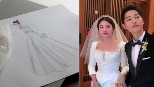 송혜교만을 위한 디올 장인의 드레스…송혜교 웨딩드레스 이렇게 만들어졌다