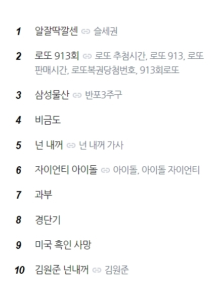 알잘딱깔센·슬세권 뜻, 실시간 검색어 등장 이유