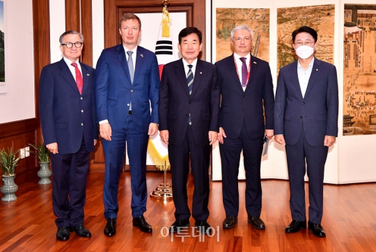 [포토] 김진표 국회의장, 우크라이나 의원단 접견