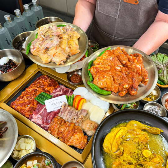 2TV 생생정보 오늘방송맛집- 고수의 부엌, 누룽지 닭백숙ㆍ오리 숯불구이 맛집 죽○