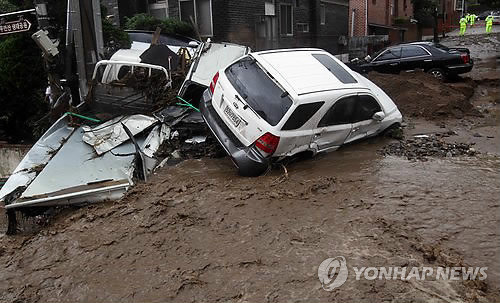 ‘경안천ㆍ곤지암천’ 범람… 주민 6명 사망 추정