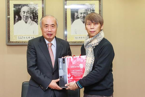 [포토]청주大-대만 육달직업학교 관계자 환담