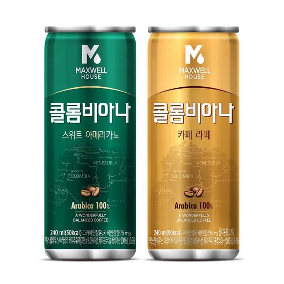 동서식품, 캔커피 맥스웰하우스 콜롬비아나 2종 선봬