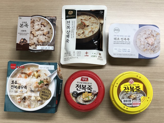 [대까기] 한끼가 될 수 있을까?… 전복죽 HMR 6종 먹어보니
