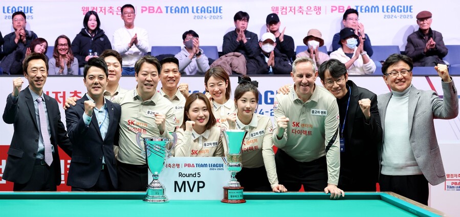 SK렌터카, 창단 5년만에 PBA 팀리그 정규리그 1위 … 캡틴 강동궁 아직 꿈만 같다