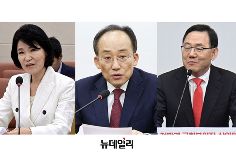 국힘 대격전지 대구시장 … 이진숙 22.6%·추경호 14.4%·주호영 12.7% 3파전 [뉴데일리 지방선거 여론조사]