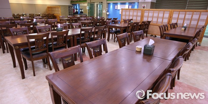 [포토] 텅빈 유성구청 구내식당