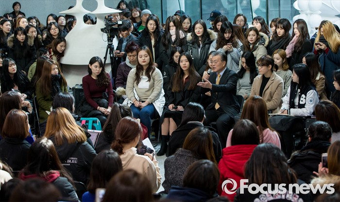 [포토] 숙대 찾은 문재인 전 대표