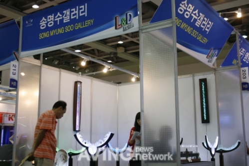 [L&D2010 현장] 송명수갤러리, 인테리어디자인 LED조명 소개