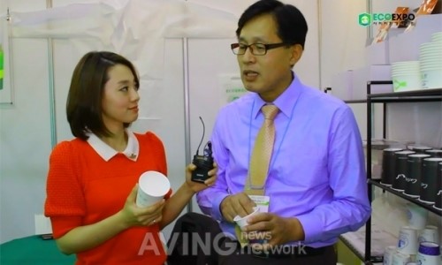 [ECO EXPO 영상] 성은바이오, 식물성 신소재로 코팅한 친환경 식품용기 선보여