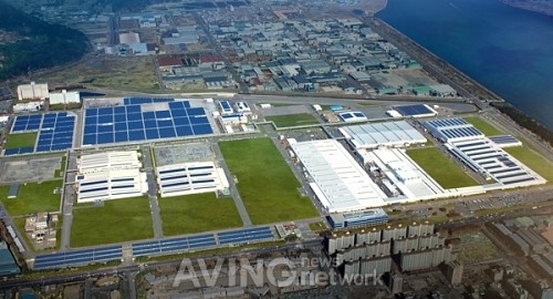 르노삼성 부산공장, 8300세대 사용 태양광발전소 만들어