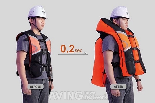 세이프웨어, 2021 월드IT쇼서 산업용 스마트 웨어러블 에어백 C1.5 소개