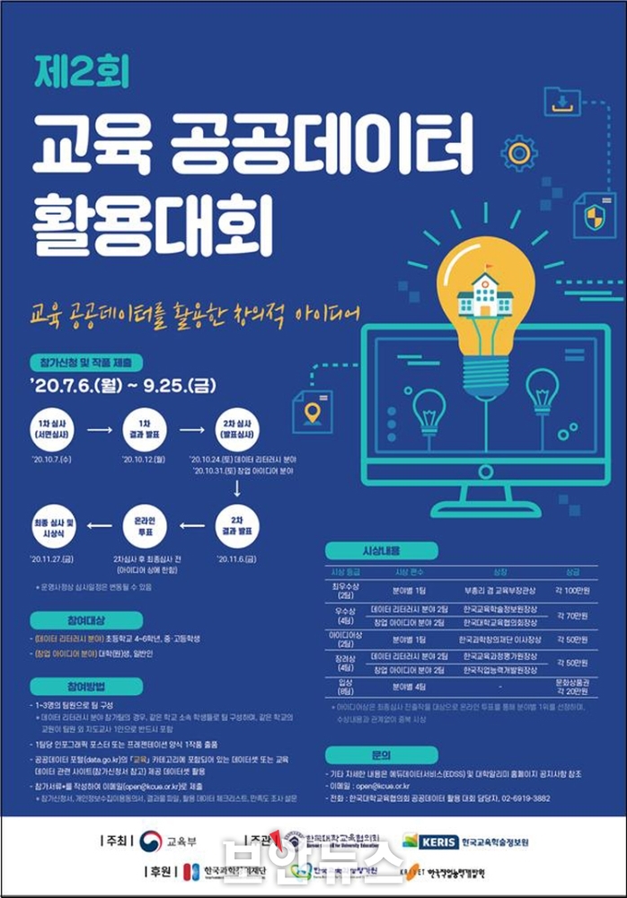 교육부, 교육 공공데이터 활용한 창의적 아이디어 발굴