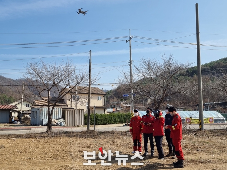 고기연 산림항공본부장, 드론 공중 계도 및 기동단속 현장 점검
