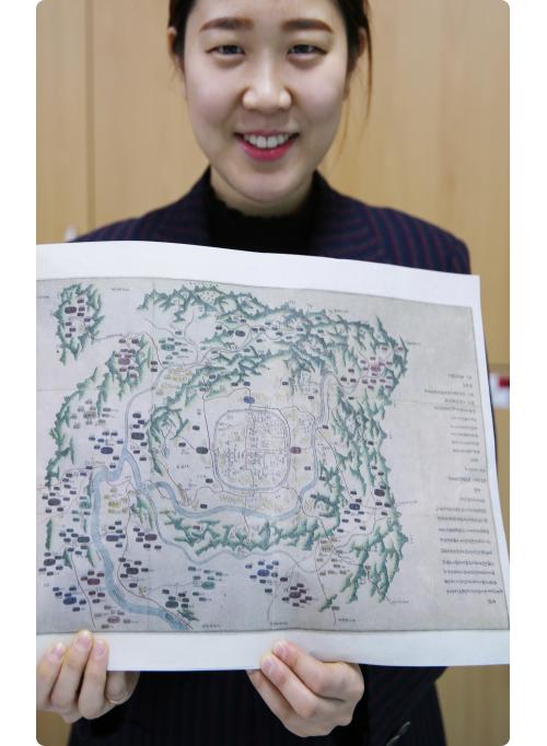 고 지도, 전주한지로 제작 배포