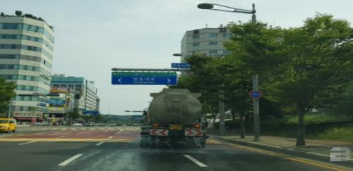 인천 중구,  ㈜신공항레미콘 살수 작업 지속적 실시