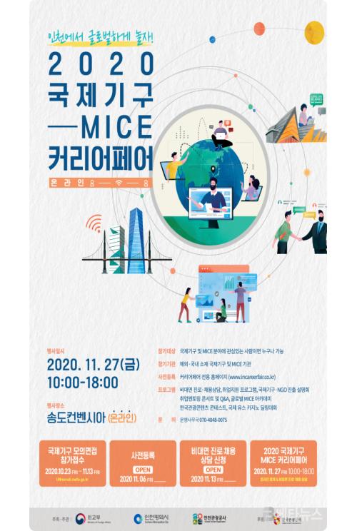 인천관광공사, 국제기구-MICE 커리어페어 온라인 개최
