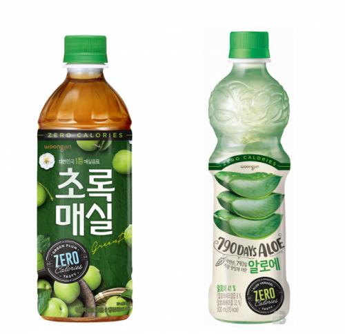 웅진식품, 스테디셀러 초록매실·자연은 알로에 제로 버전 출시