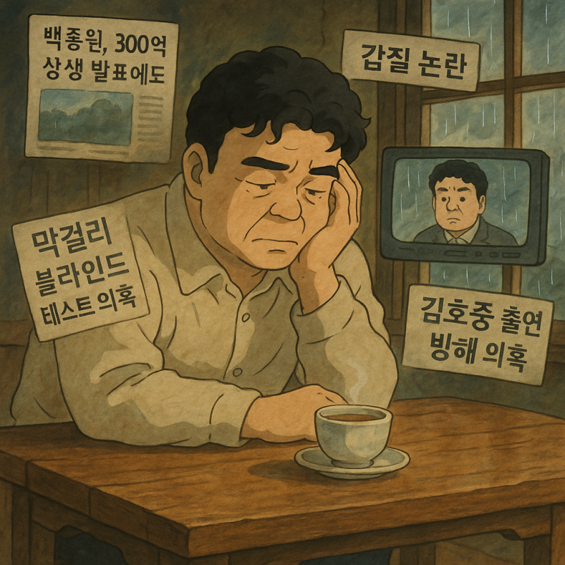 백종원, 300억 상생 지원 발표에도 잡음…논란과 해명 사이에서 시험대에 오른 이미지 회복