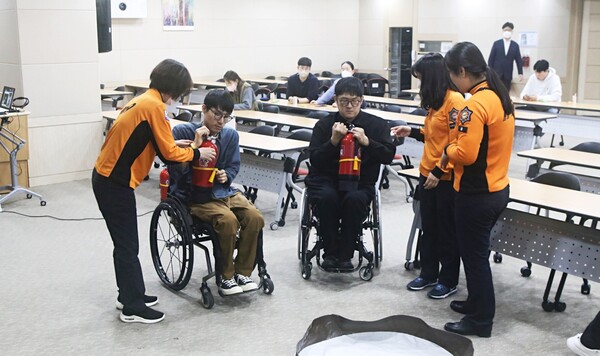 개발원-영등포소방서, 이룸센터 장애인 직원 대상 소방안전 교육
