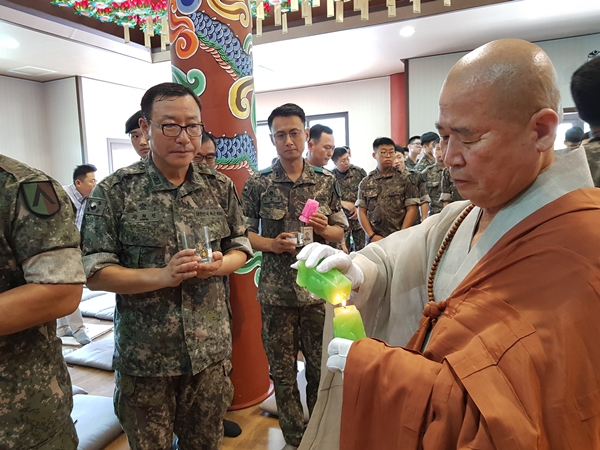 군종교구, 육군 수도군단에 평화의 불 밝히다