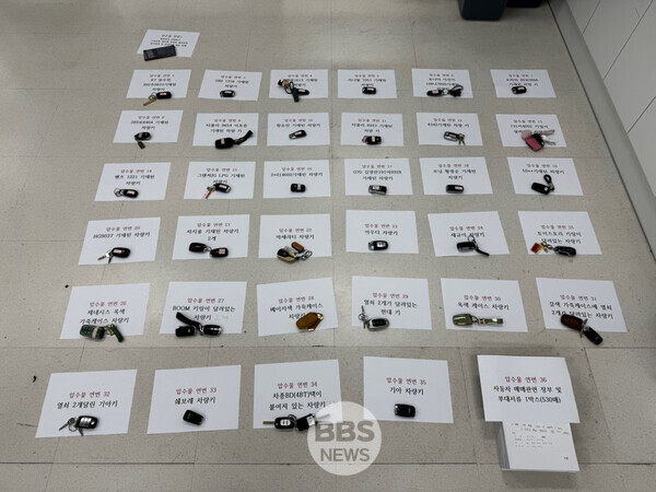 충남경찰청, 불법체류 외국인 대상 무적·대포차량 유통조직 검거