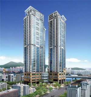 진흥 아파트 투시도