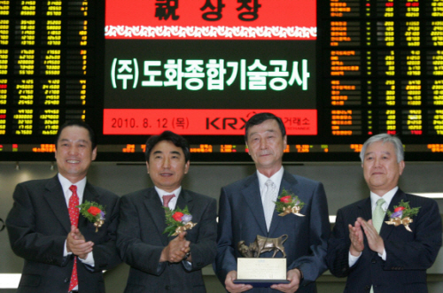 도화종합기술, 신규상장 기념식 개최