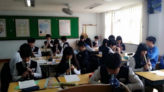 <칼럼>시흥중학교 음악과 수행평가 봄의 리코더