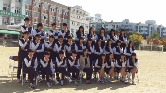 시흥중학교 졸업앨범 촬영하던 날