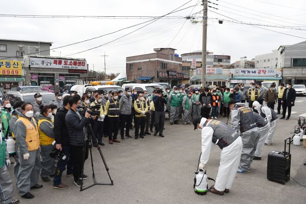 양주시, 코로나19 물러가라… 민·관·경 합동 방역 실시
