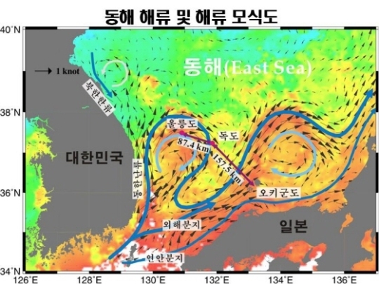 동해 해류순환으로 증명된 ‘한국 땅 독도’