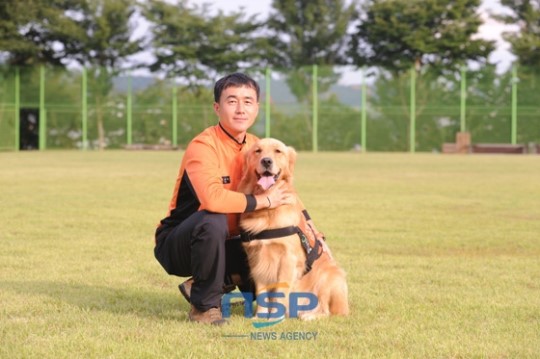 부산소방본부 인명구조견 ‘세중’ 복합수색 1위